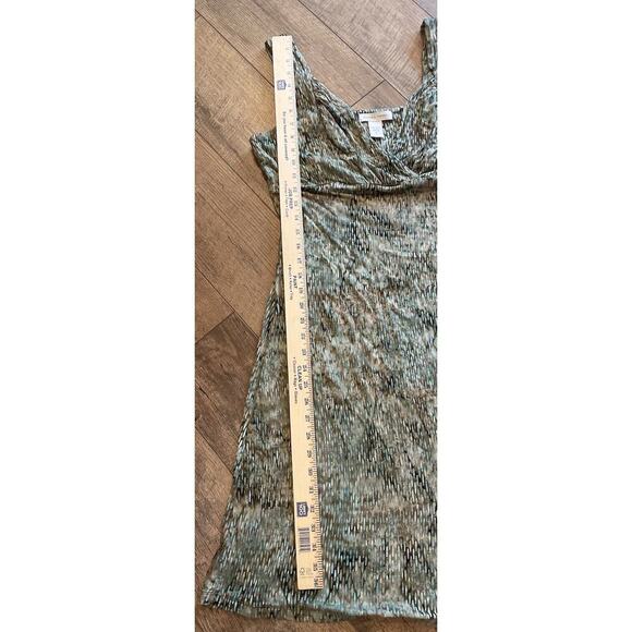 Nomadic Traders Women’s L Sundress Brown W/ Aqua Blue Print - Picture 9 of 12